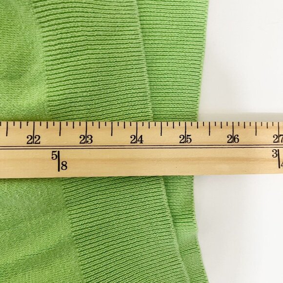 Vintage Polo Ralph Lauren Green & Blue V-Neck Sweater Pima Cotton Size XL - Picture 5 of 5